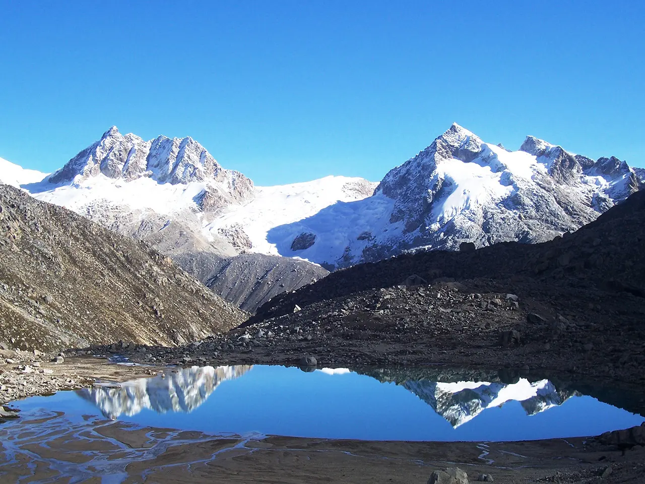 nevado urus vista de Ishinca